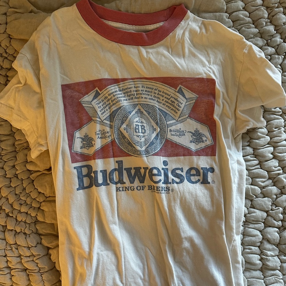 A&F Men’s Soft Relaxed Budweiser Tee Sz Small